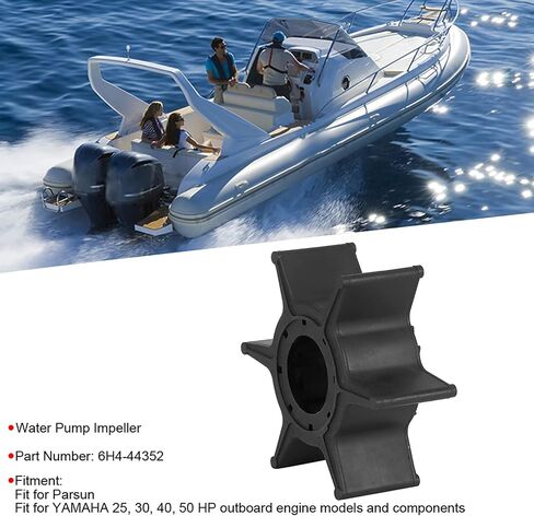 Water Pump Impeller, High Performance Durable Rubber, Marine Impeller, Direct Replacement for Parsun Outboard Engines 25 in Kuwait