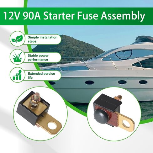 12V 90 Amp Starter Fuse Assembly Replacement for Verado MerCruiser 18-8220 9-15510 88-79023A91 in Kuwait