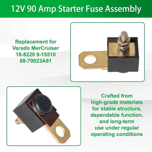 12V 90 Amp Starter Fuse Assembly Replacement for Verado MerCruiser 18-8220 9-15510 88-79023A91 in Kuwait