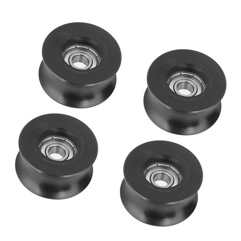0840UU U Pulley Wheel Roller Bearing 8x39.5x20.1mm Nylon Coated U Type Pulley Rail Ball Bearing 4Pcs in Kuwait