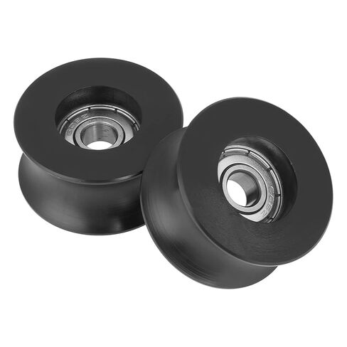 0840UU U Pulley Wheel Roller Bearing 8x39.5x20.1mm Nylon Coated U Type Pulley Rail Ball Bearing 4Pcs in Kuwait