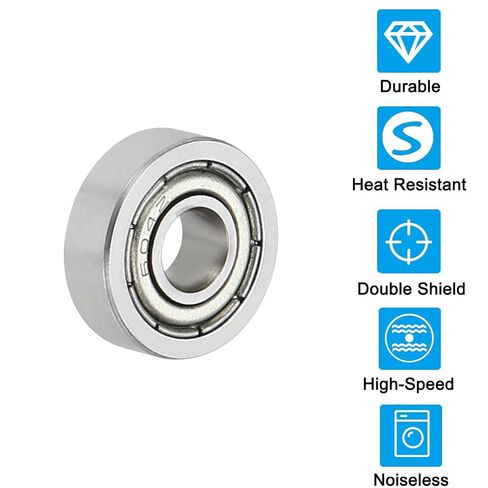 0.16" x 0.47" x 0.16" Deep Groove Ball Bearing 10 Pack Double Shield Bearings Pulley Bearing Wheel Skateboard Bearings in Kuwait