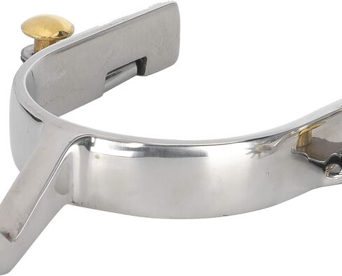 Estink Western Riding Spurs Stainless Steel Roller Ball Unisex Durable Equestrian Footwear Accessory for Men Women Horsing in Kuwait