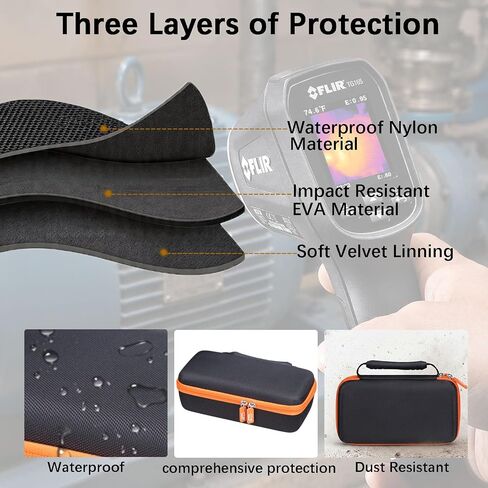 Hard EVA Carry Case Compatible with FLIR TG165-X / TG267/TH268/TG275/TG298 Thermal Imaging Camera (Case Only in Kuwait