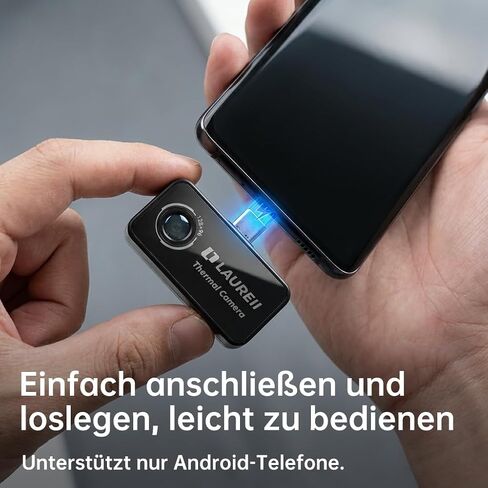 كاميرا حرارية لنظام Android من النوع C، كاميرا تصوير حراري بدقة 128 × 96 بالأشعة تحت الحمراء، تصوير حراري محمول، كاميرا حرارية للهاتف بالتوصيل للتفتيش المنزلي، HVAC، اكتشاف الحيوانات الأليفة للسيارات in Kuwait