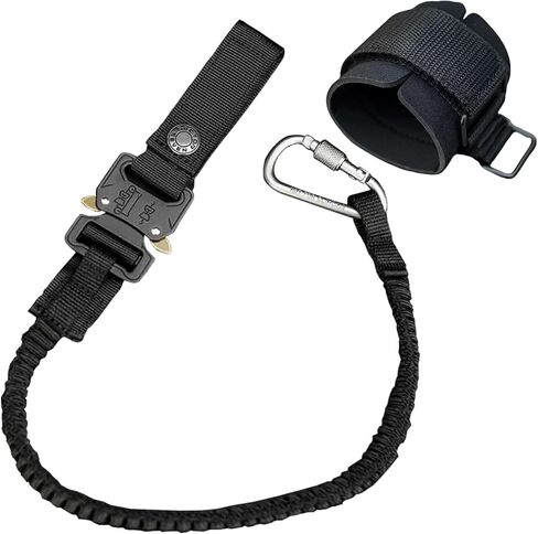 Tactical Tool Lanyard with Quick-Release Buckle, Retractable Tether for Safety Fall Protection with Screw Lock, Multi-Function Tool Lanyards for Hand Tools、Pistol、Belt or MOLLE in Kuwait
