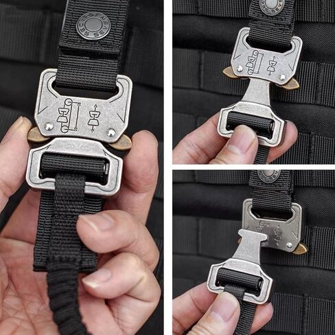 Tactical Tool Lanyard with Quick-Release Buckle, Retractable Tether for Safety Fall Protection with Screw Lock, Multi-Function Tool Lanyards for Hand Tools、Pistol、Belt or MOLLE in Kuwait