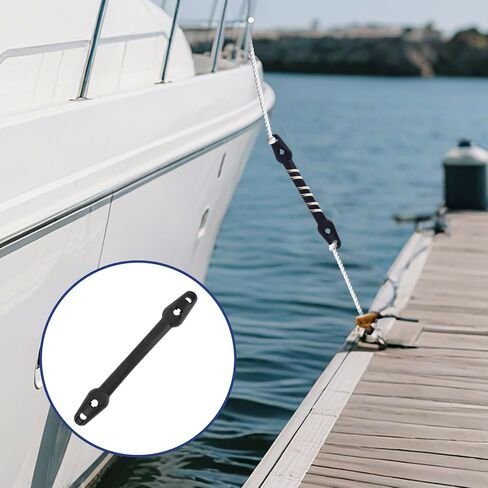 2pcs Boat Mooring Snubber, Heavy-Duty Boat Mooring Snubber Dock Line Accessories Anti-Slip Design Whips with Raised Points Fit for 3/8" - 7/16" (9.5-11mm) in Kuwait