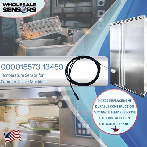 استبدال Manitowoc Ice 13459 000015573 NTC Thermistor Probe IP68 لصانعي الثلج، ضمان لمدة 24 شهرًا ودعم الولايات المتحدة الأمريكية in Kuwait