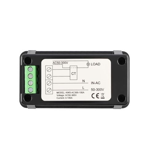 AC Voltage Current Meter, Switching Transformer Voltage Monitor Tester 0-100A AC50-300V Voltage Current Power Electric Energy Electrical Multi Tester LCD Digital Display KWH Reader in Kuwait