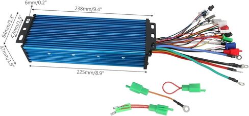 36V/48V/52V/60V/72V/84V 40A-50A 1000W-2000W-2500W جهاز تحكم بمحرك بدون فرشاة مع شاشة LCD وحزام أسلاك للسكوتر الكهربائي والدراجة الترابية والدراجة ATV Go Kart Golf Cart in Kuwait