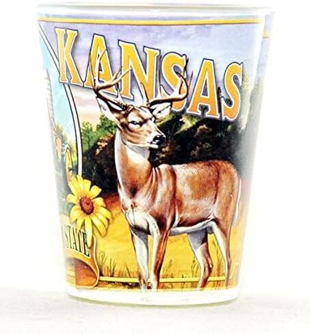 Kansas State Mural Shot Glass in Kuwait