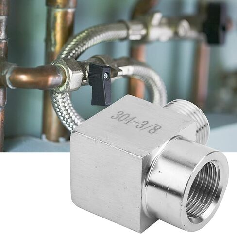 BSPP Female to Male Thread Elbow Connector Pipe Fitting Adapter 304 Stainless Steel - Quick Coupling for Air and Pneumatic Equipment, Rust - and Durable (3/8") in Kuwait