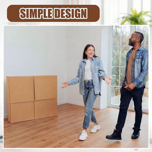 5 Sets 20 Pcs Large TV Picture Mirror Moving Boxes, 40" x 30" x 4" Corrugated Cardboard Adjustable Shipping Boxes for Moving Picture Packing TV Glass Storage Supplies in Kuwait