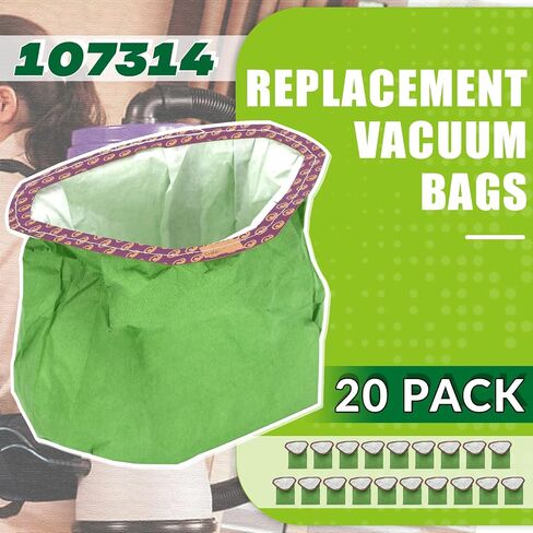 20 Pack 107314 Vacuum Bags for ProTeam 6 Quart Backpack Vacuum, Intercept Micro Filter Bags Replacement for Super Coach Pro 6, GoFit 6, GoFree Flex Pro, ProVac FS 6 in Kuwait