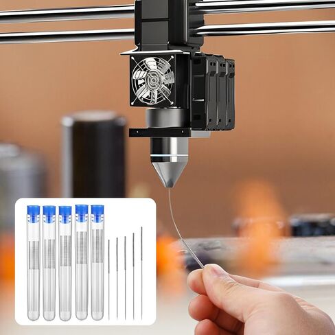 3D Printer Nozzle Cleaning Needles, 50 Pcs Stainless Steel Nozzle Cleaner | Dia 0.2mm/0.25mm/0.3mm/0.35mm/0.4mm Multi Sizes 3D Printer Accessories in Kuwait