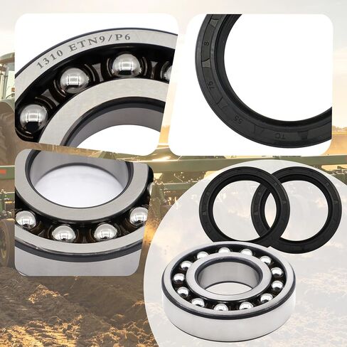 طقم ختم محمل ذاتي المحاذاة متوافق مع King Kutter 48 60 72 RTG TG TG-G Series Tiller، استبدل 902019 505017 in Kuwait