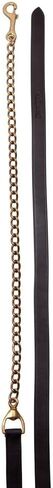 Schneiders Billy Royal 6' Havana Leather Horse Lead with 24" Brass Chain | 1" W x 6' L | Superior Horse Control | Matches Billy Royal Halters in Kuwait