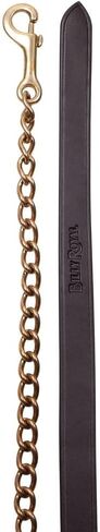 Schneiders Billy Royal 6' Havana Leather Horse Lead with 24" Brass Chain | 1" W x 6' L | Superior Horse Control | Matches Billy Royal Halters in Kuwait