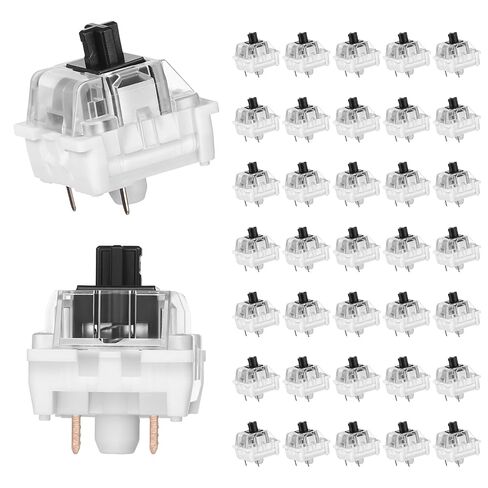 Keyboard Clickers, 36 Pcs 3 PIN Black Mechanical Keyboard Switches Replacement Fidget Clickers for 3D Prints and Most Gaming Keyboards in Kuwait