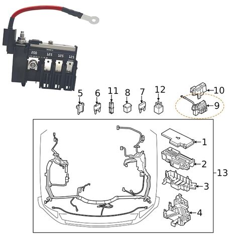 BC3Z-14526-BA صمام متعدد الأغراض - متوافق مع 2011-2016 Ford F-250 F-350 F-450 Super Duty 6.7L - يستبدل BC3T-14A094-BC - صمام حجرة المحرك in Kuwait