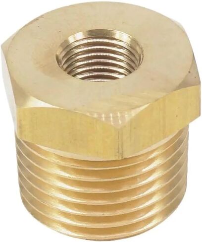 1/2 "BSPT ذكر x 1/8" NPT أنثى تقليل جلبة تركيب الأنابيب النحاسية موصل الهواء الغاز الوقود ضغط المياه 229 PSI in Kuwait