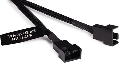 Alphacool Fan Cable 4-pin to 4-pin Extension, 15cm, Black in Kuwait