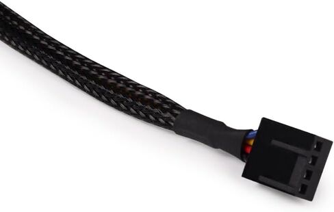 Alphacool Fan Cable 4-pin to 4-pin Extension, 15cm, Black in Kuwait