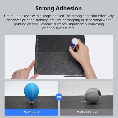 Anycubic 3D Printer Bed Adhesive Glue 60ml, Perfect First Layer Adhesion, Reduces Warping for PLA, PLA+, ABS, PETG, ASA Silk Filaments, No Residue, 2pcs in Kuwait