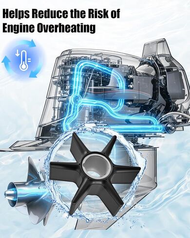 مجموعة خدمة المكره الخارجية تناسب ميركوري مارين 60 65 70 75 80 90 100 115 125 200 225 250 HP 2 السكتة الدماغية نموذج المحركات مضخة المياه استبدال 19453 19453T 47-19453 47-19453T 43026Q02 in Kuwait