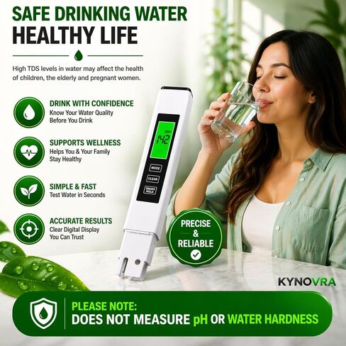 Digital TDS Meter Water Tester – Accurate PPM Measurement for Drinking Water, RO Systems, Aquariums & Pools in Kuwait