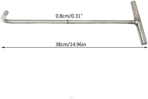 Manhole Hook, Manhole Hook Lifting Tool Hook Heavy Duty Lifting Hook Lift Manhole Drain Steel Tool Hook for Move in Kuwait