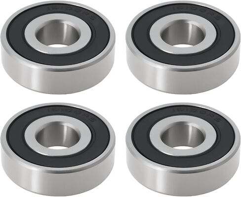 4Pcs Deep Groove Ball Bearing Double Sealed Industrial Bearings 16100-2RS for Bicycle Scooter Supermarket Shopping Cart 28x10x8mm in Kuwait