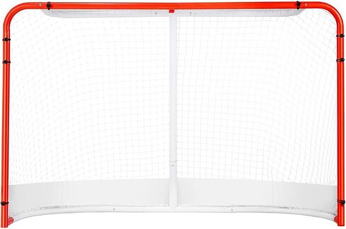 Happybuy Street Hockey Net, Indoor/Outdoor Steel Goal, 72" x 48" Portable Training Set, Easy Assembly, Official Regulation Size, White/Red in Kuwait
