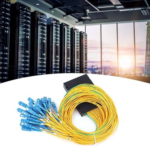 جهاز تقسيم الألياف الضوئية أحادي الوضع 1 × 32 جهاز PLC عالي الأداء للأسلاك المنزلية وواجهة LAN SCUPC للشركات in Kuwait