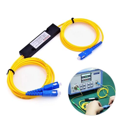 Splitter SC 1X2 Singlemode Fiber Optical Splitter SC/UPC PCL Splitter Internal Computer Cable Sleeve in Kuwait