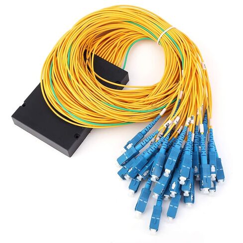 جهاز تقسيم الألياف الضوئية أحادي الوضع 1 × 32 جهاز PLC عالي الأداء للأسلاك المنزلية وواجهة LAN SCUPC للشركات in Kuwait