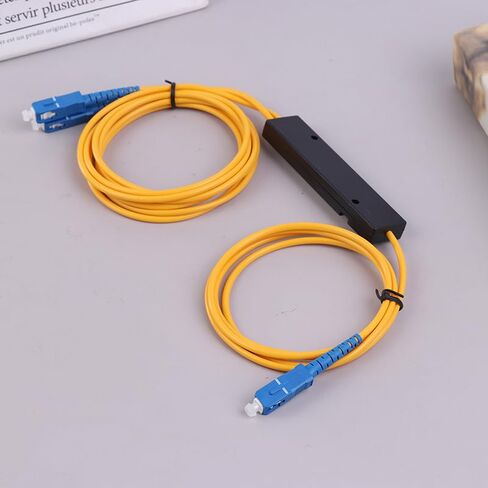 Splitter SC 1X2 Singlemode Fiber Optical Splitter SC/UPC PCL Splitter Internal Computer Cable Sleeve in Kuwait