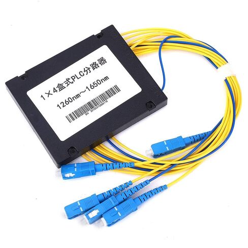 جهاز تقسيم الألياف PLC أحادي الوضع 1 × 4 مع واجهة SCUPC وخسارة إدخال منخفضة لحلول الشبكات المنزلية in Kuwait