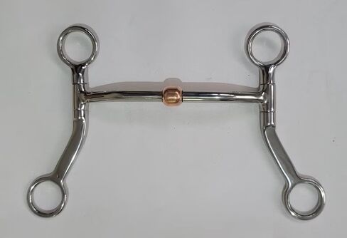 Gallop Stainless Steel Western Flat Shank Copper Comfort Gaited Horse Bit in Kuwait