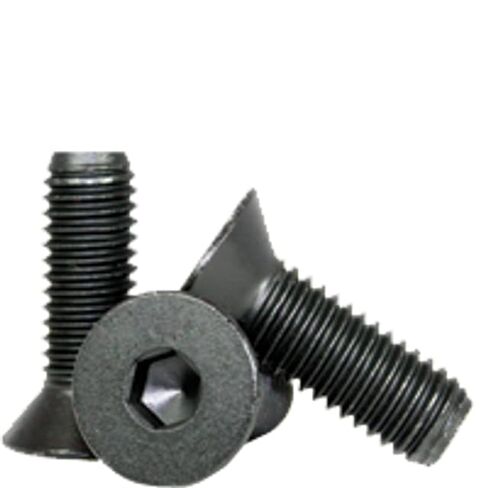 1/2"-13 x 1 1/2" Flat Head Socket Cap Screws, Black Oxide Finish, Fully Threaded, Coarse, Alloy Steel (25 Pack) in Kuwait