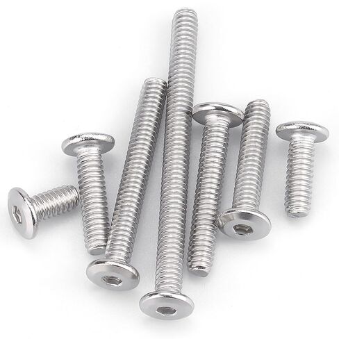 1/4-20 x 3-1/2" (20 PCS) Flat Head Socket Cap Screw, 304 Stainless Steel 18-8 Binding Screws, Full Thread, Connection Bolts, Furniture Bolts in Kuwait