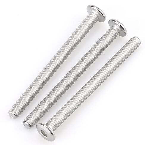 1/4-20 x 3-1/2" (20 PCS) Flat Head Socket Cap Screw, 304 Stainless Steel 18-8 Binding Screws, Full Thread, Connection Bolts, Furniture Bolts in Kuwait