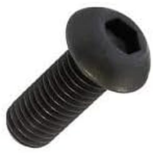 1/4"-20 x 1-1/8" Button Head Socket Cap Screw, Allen Socket Drive, Black Oxide, Alloy Steel, Full Thread - Quantity 50 - by Fastener Depot, LLC in Kuwait