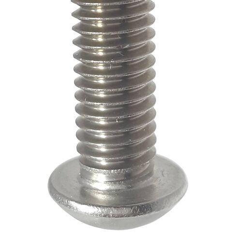 Fastenere Button Head Socket Cap Screws - 1/2-20 x 2-1/2" (5 Pcs) Stainless Steel, Fully Threaded, Bright Plain Finish, Corrosion-Resistant, Machine Thread, Easy to Install w/Allen Hex Drive in Kuwait
