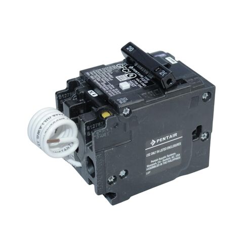 قاطع دائرة Pentair P220GFA 20 أمبير مزدوج القطب GFCI لأنظمة أتمتة حمامات السباحة والمنتجعات الصحية 120 240 فولت in Kuwait