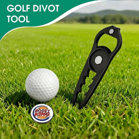 ZZHAO Golf Divot Tool with Magnetic Ball Marker and Tee Height Adjuster, Funny Golf Accessories, Golf Gifts for Men, Gift Wrapping. in Kuwait