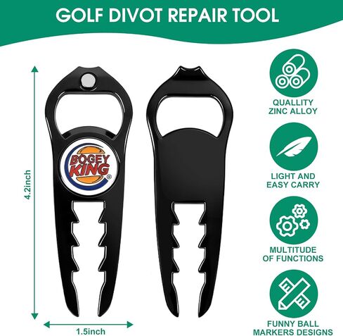 ZZHAO Golf Divot Tool with Magnetic Ball Marker and Tee Height Adjuster, Funny Golf Accessories, Golf Gifts for Men, Gift Wrapping. in Kuwait