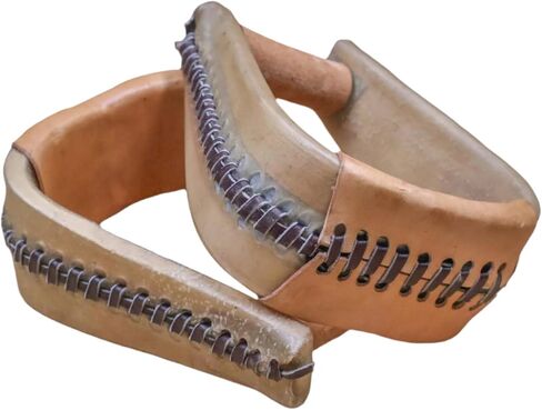 M-Royal Saddles 3 بوصات روبر من الجلد الخام ركاب غربي مداس واسع من الخشب الأساسي لركاب الحصان in Kuwait
