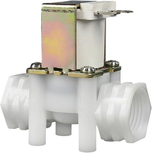 G1/2 Internal Threaded Plastic Solenoid Valve DN15 RO Water Inlet and Drain DC12V DC24V AC220V(Non-Pressure Type,12V) in Kuwait